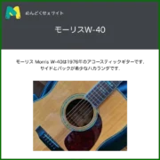 モーリス W40 ハカランダ