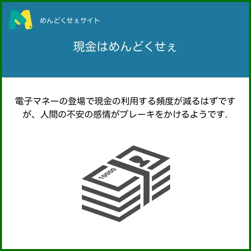 現金と電子マネー