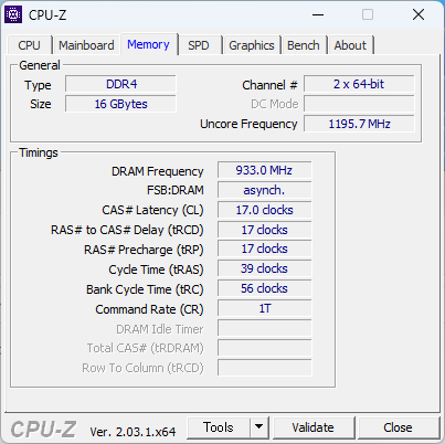 AMD Ryzen 7 3750H memory