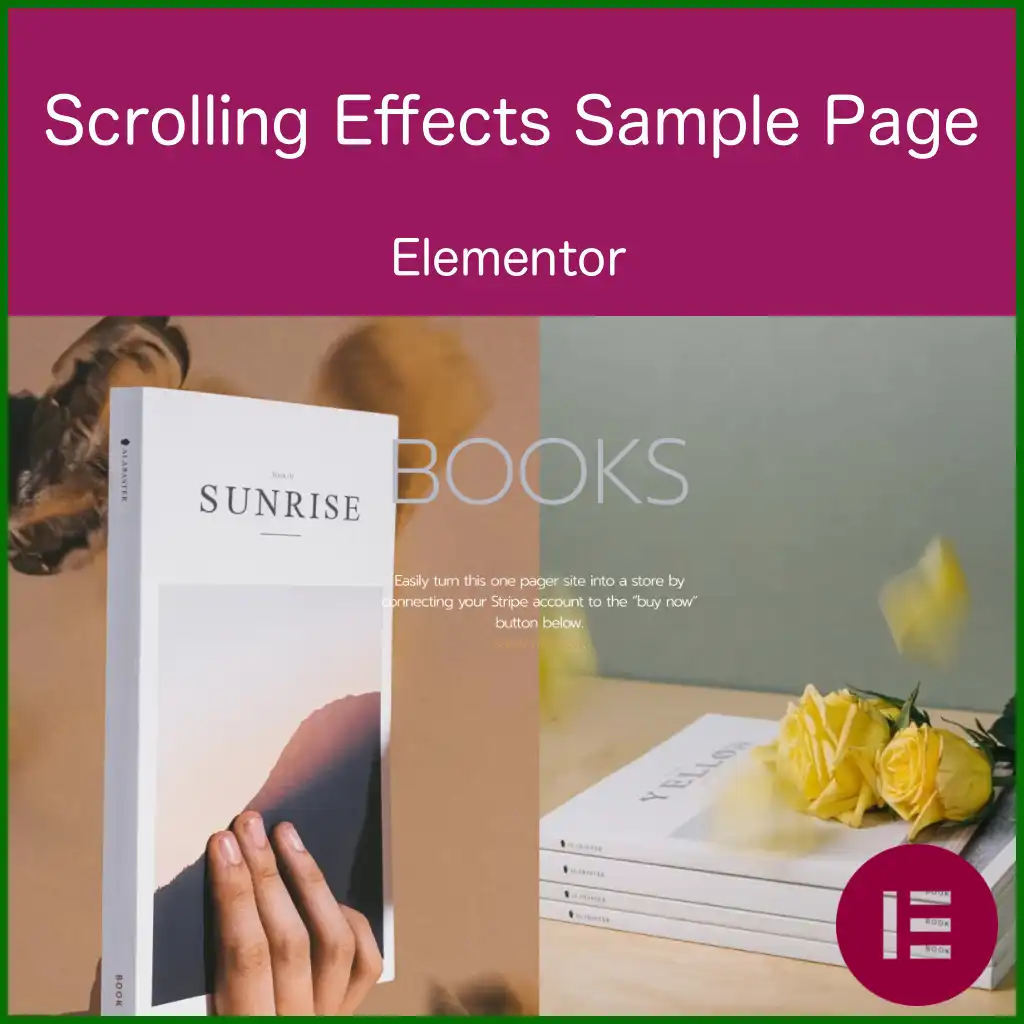 scrolling effects sample page