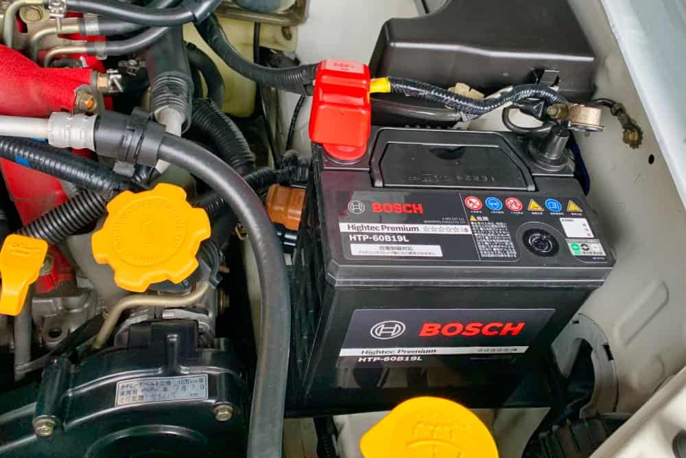 インプレッサGD ボッシュバッテリー