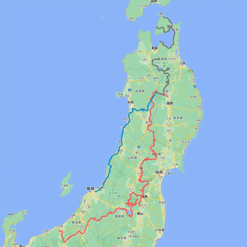 東北ツーリングルート