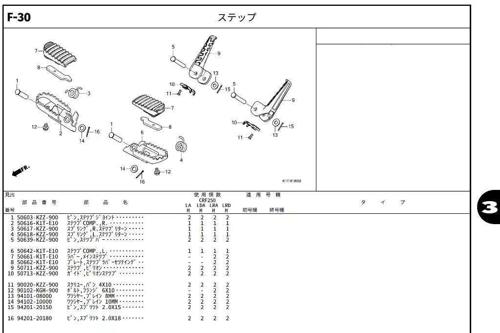 md47パーツリスト