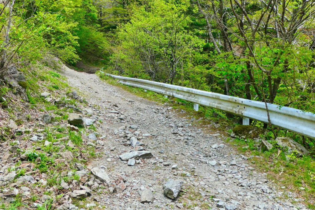 天空林道の路面